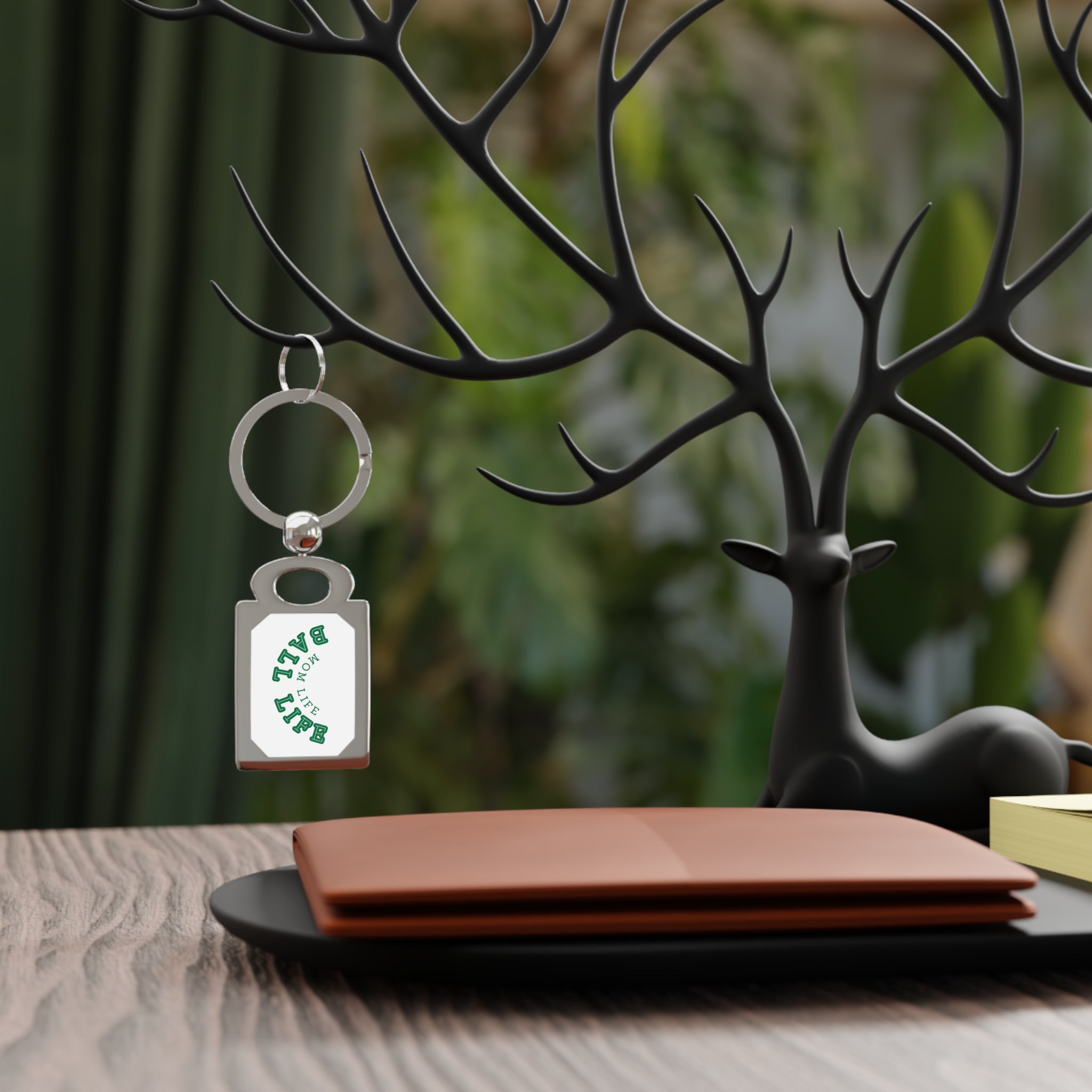Mom Life Keyring — Stainless Steel Ball Life Mom Life Keychain
