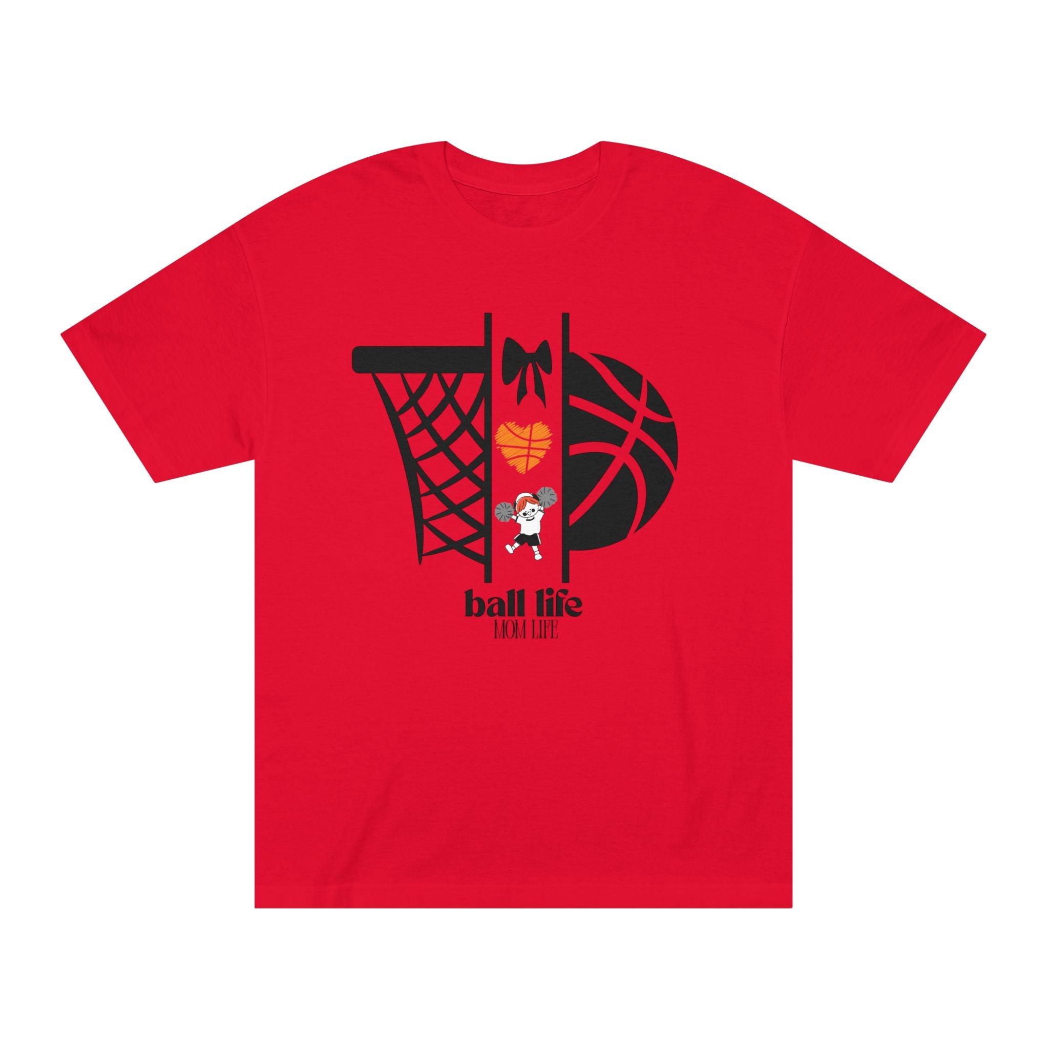 Basketball Graphic Tee — Ball Life Mom Life Court Shirt