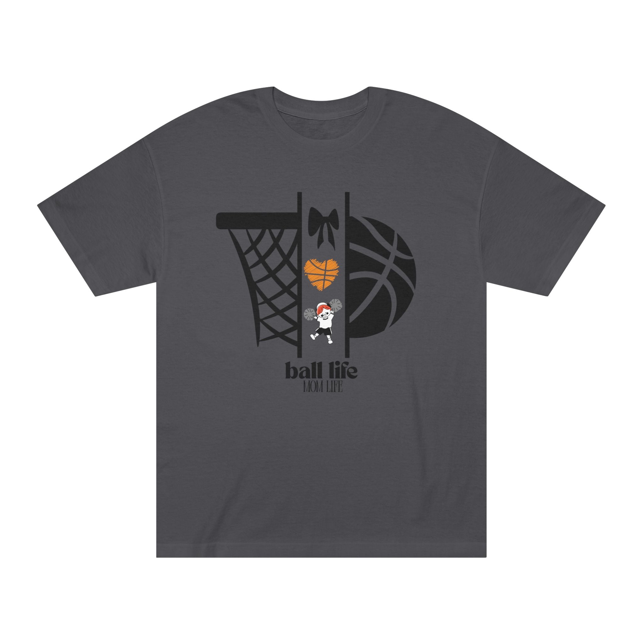 Basketball Graphic Tee — Ball Life Mom Life Court Shirt