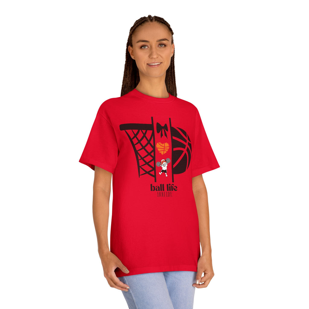 Basketball Graphic Tee — Ball Life Mom Life Court Shirt