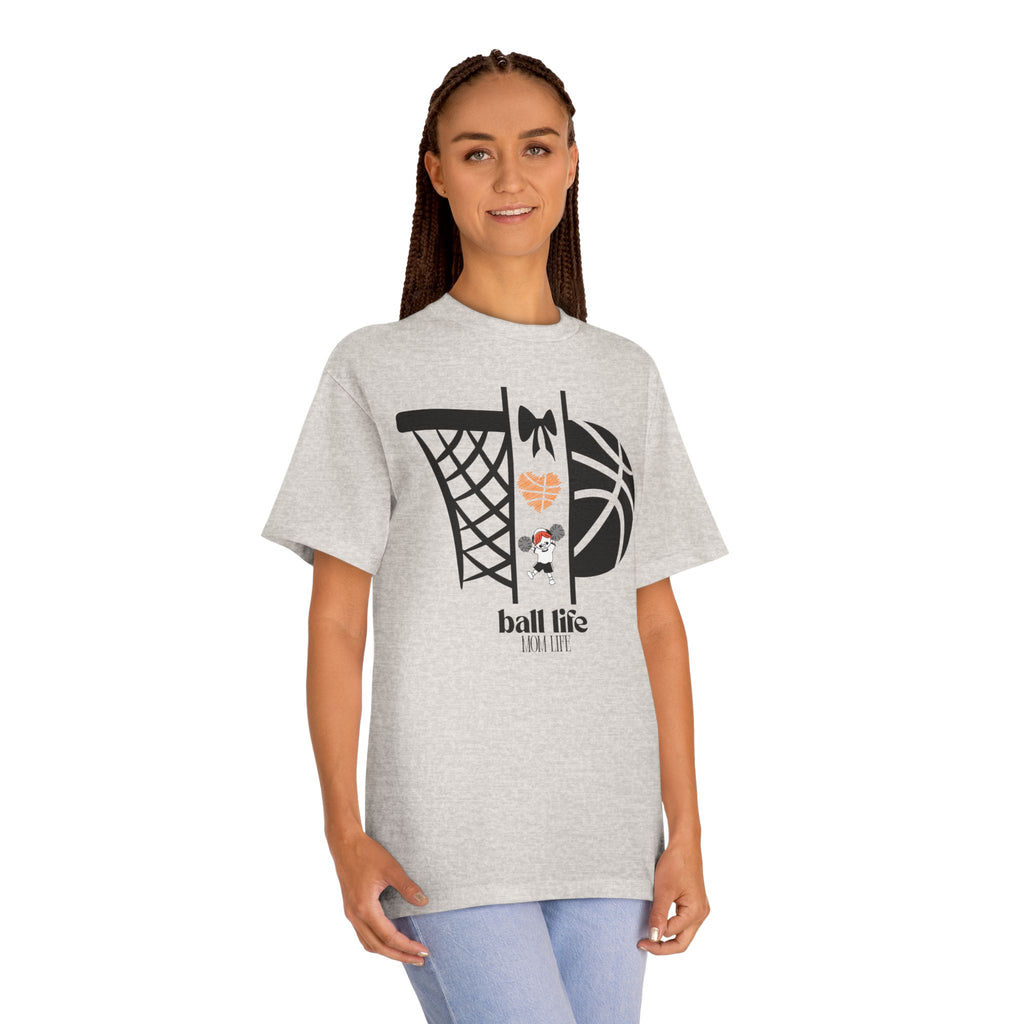 Basketball Graphic Tee — Ball Life Mom Life Court Shirt