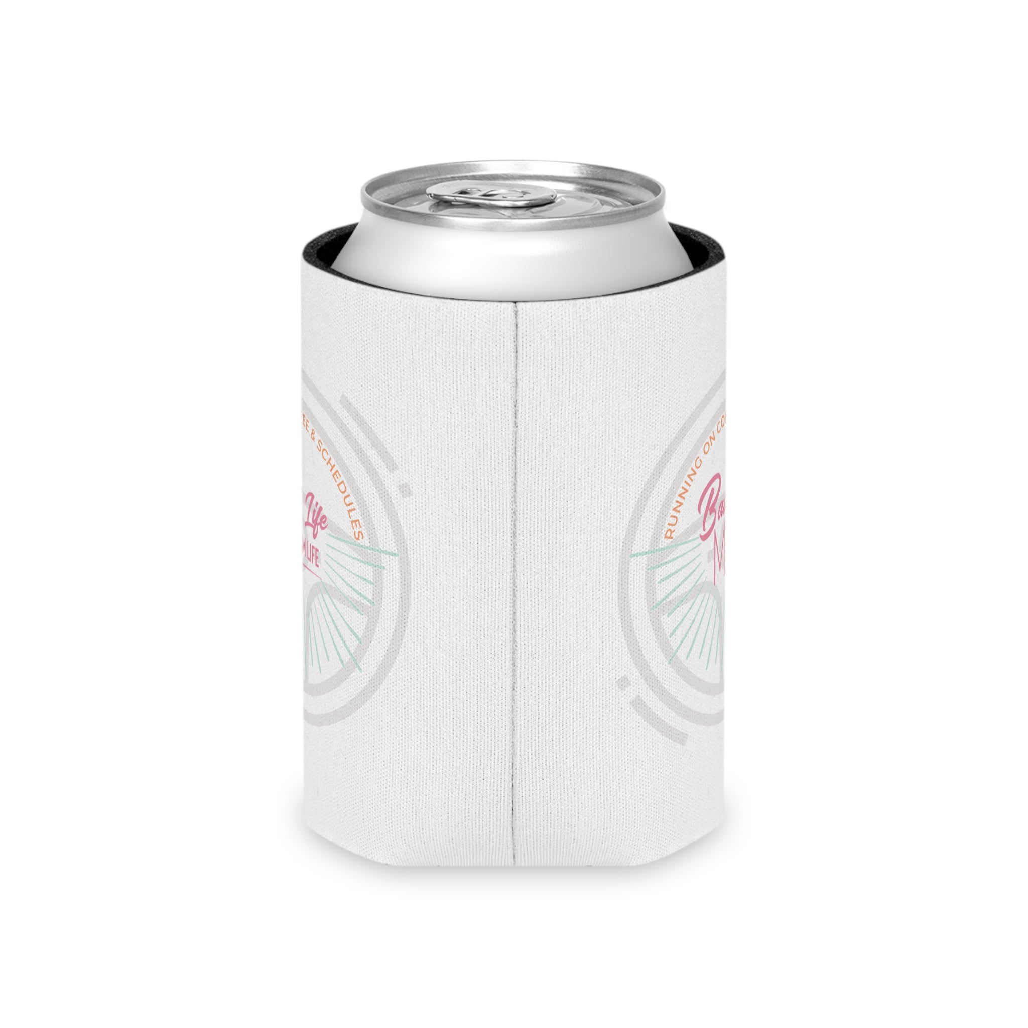 Can Coozie Ball Life Mom Life — Mom Cooler for Game Day
