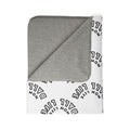 Fleece & Sherpa Blanket Repeating Typography — Mom Life Ball Life Cozy Fleece Throw for Game Day