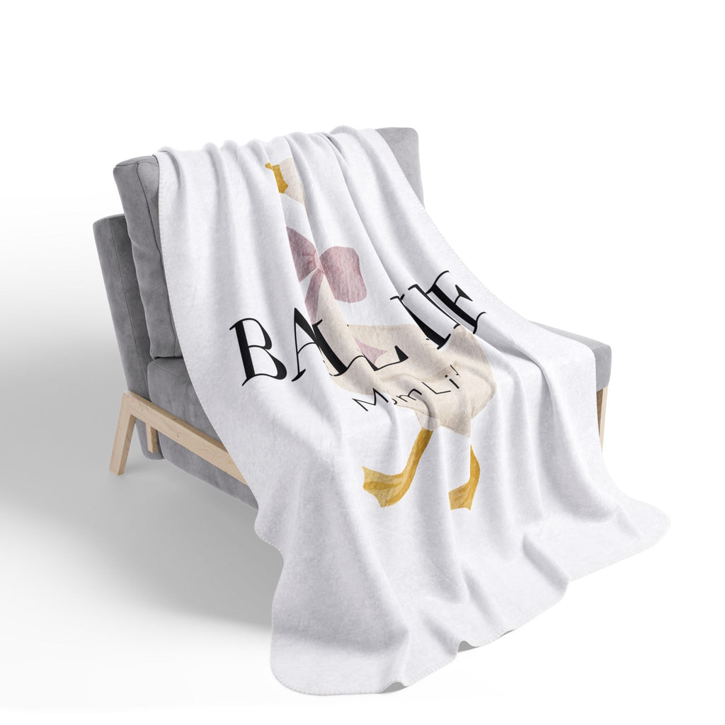 Blanket — "Ball Life Mom Life" Silly Goose Fleece Sherpa Throw