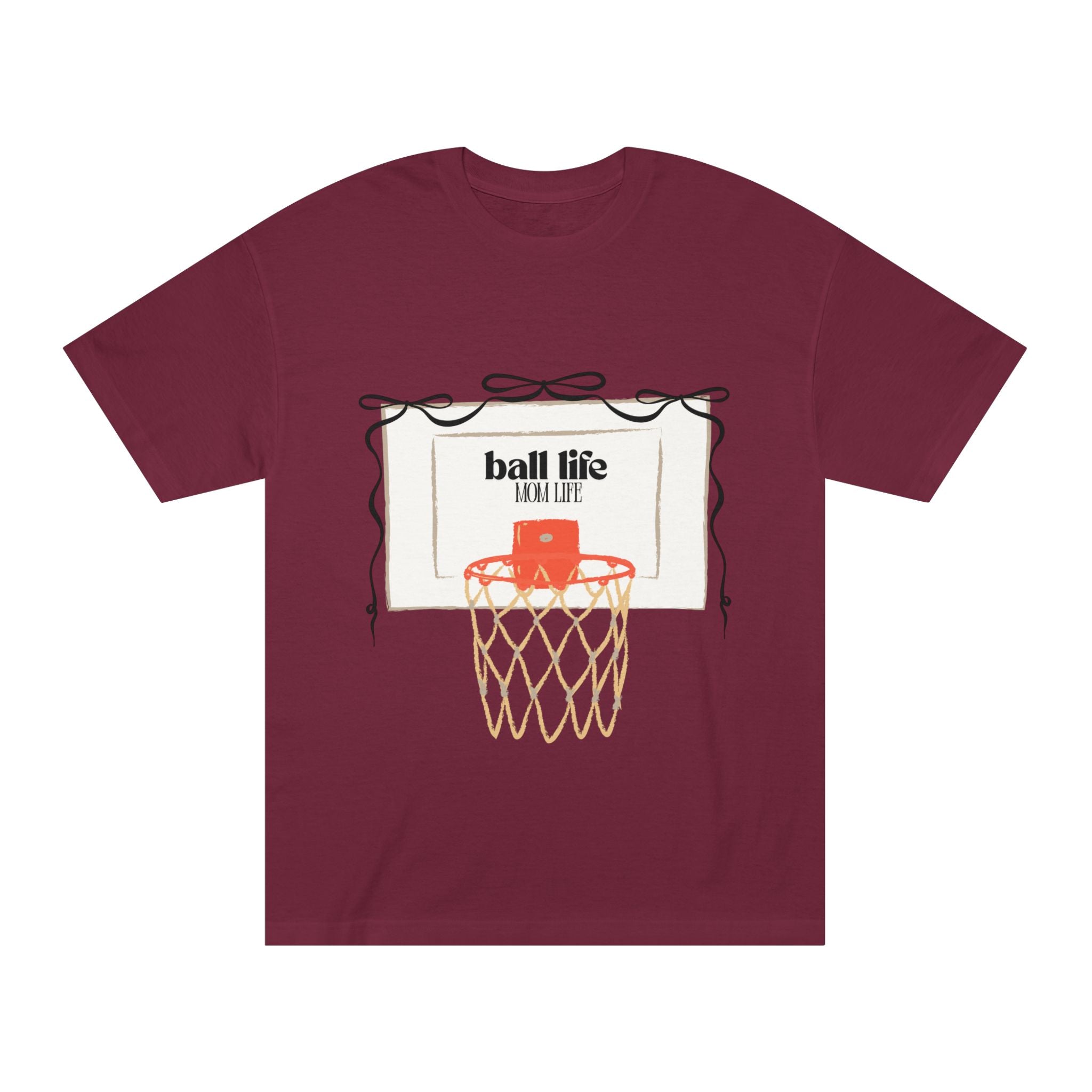 Basketball Hoop 'Ball Life' Tee - Vintage Court Graphic T-Shirt